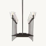 Torche Sculpted Glow Rectangular Chandelier 67"