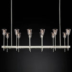 Torche Sculpted Glow Rectangular Chandelier 54"