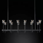 Torche Sculpted Glow Rectangular Chandelier 54"