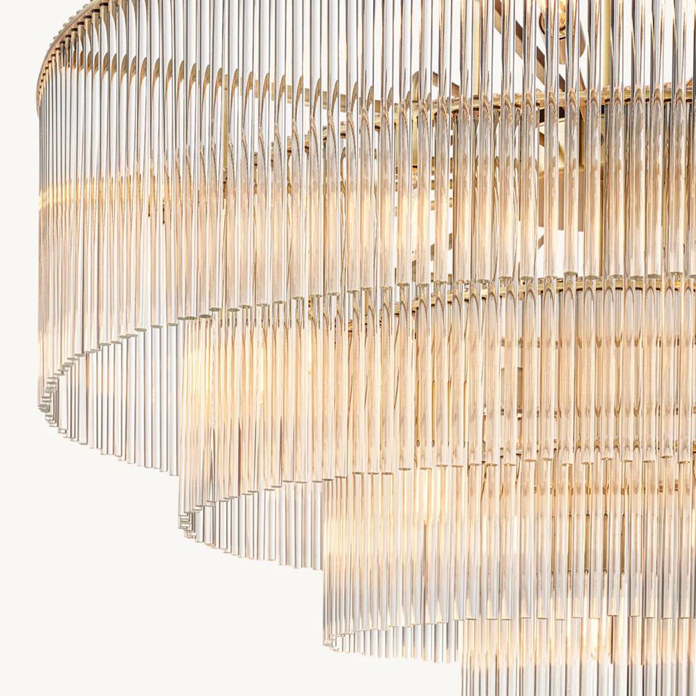 Amadeo Prismatic Array Round Chandelier 40"