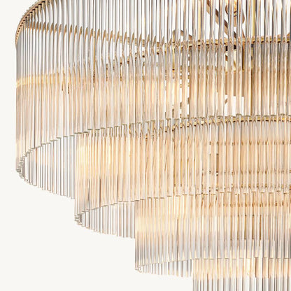 Amadeo Prismatic Array Round Chandelier 40"