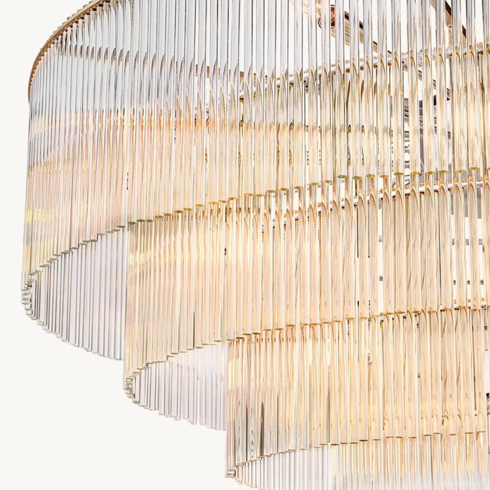 Amadeo Prismatic Array Round Chandelier 40"