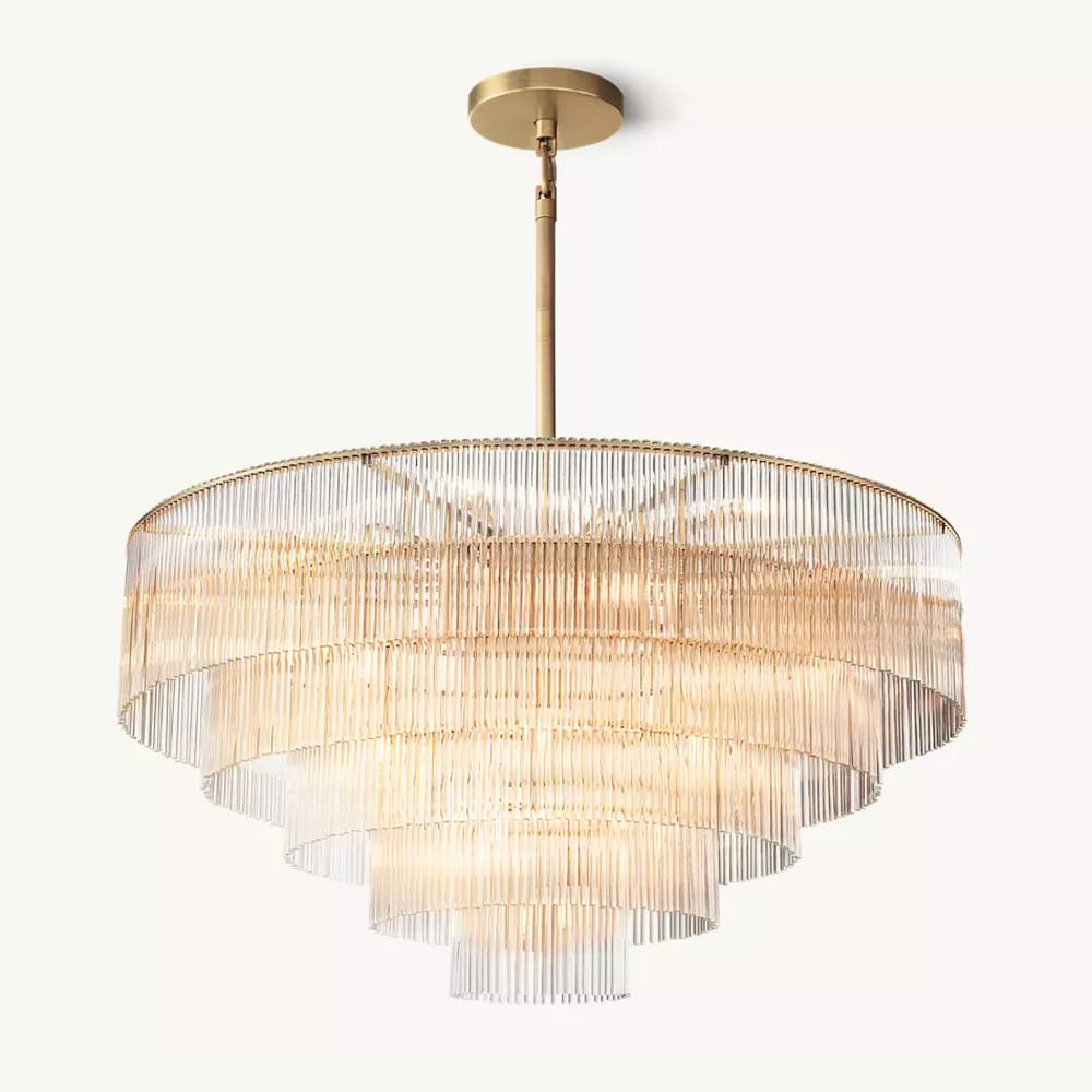 Amadeo Prismatic Array Round Chandelier 50"