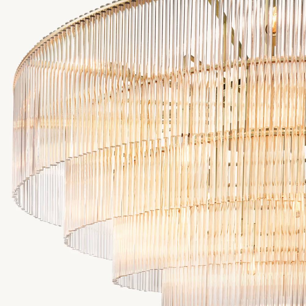 Amadeo Prismatic Array Round Chandelier 60"