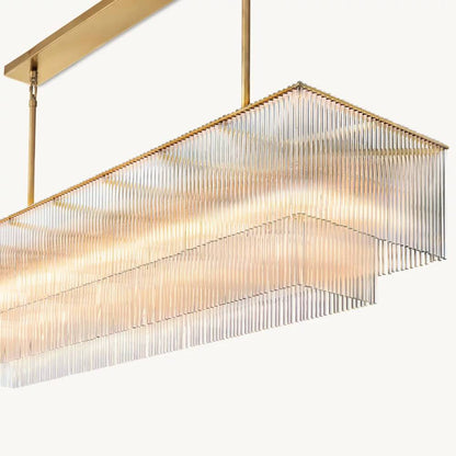 Amadeo Prismatic Array Rectangular Chandelier 54"