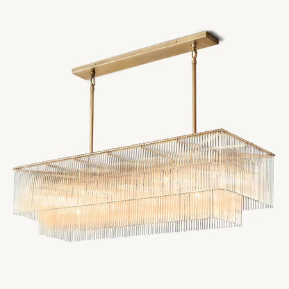 Amadeo Prismatic Array Rectangular Chandelier 54"