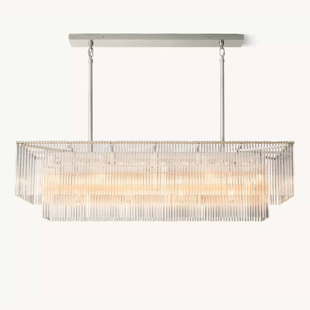 Amadeo Prismatic Array Rectangular Chandelier 54"