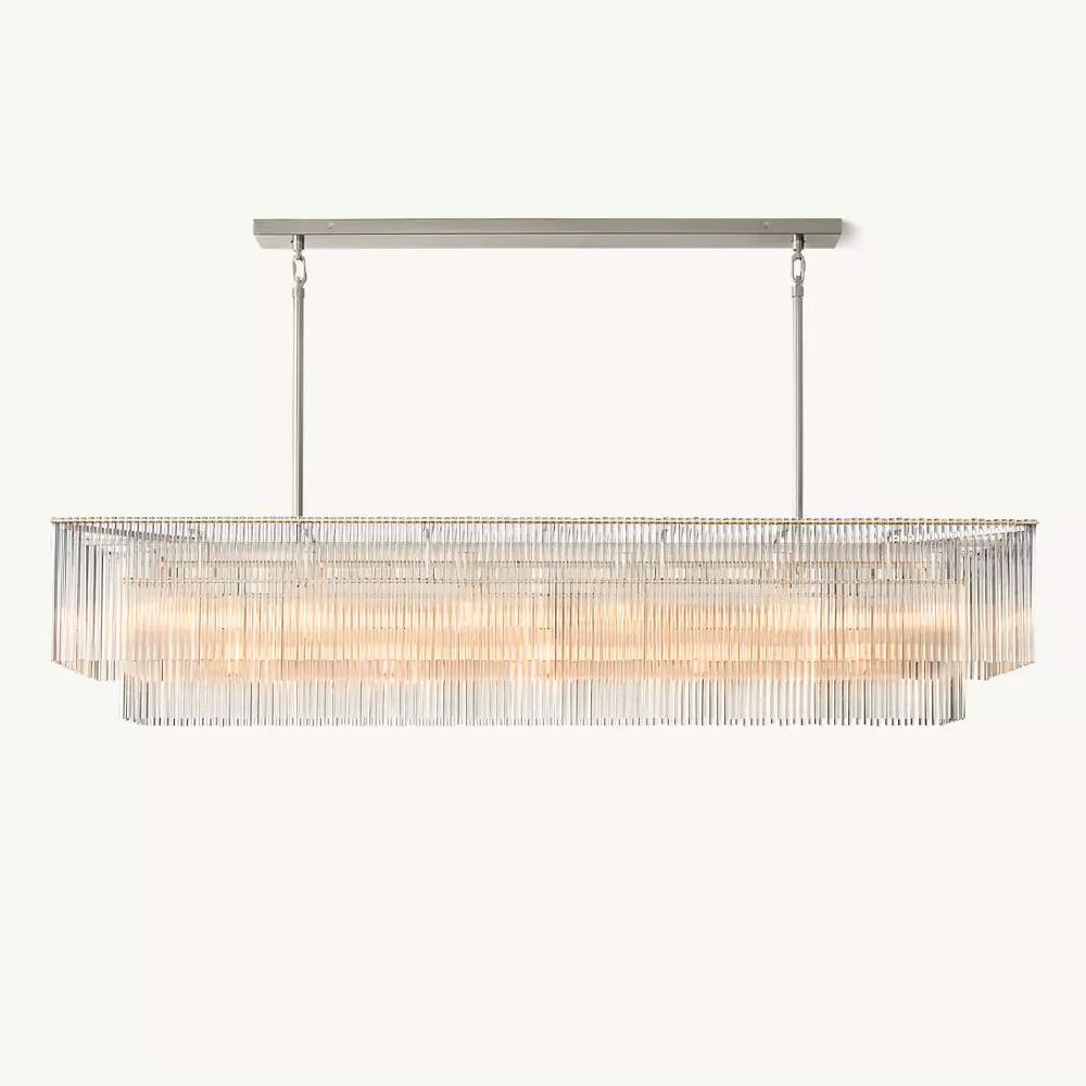 Amadeo Prismatic Array Rectangular Chandelier 72"