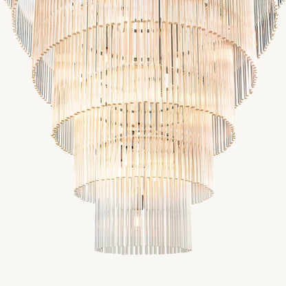Amadeo Prismatic Array Grand Glass Chandelier 36"