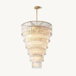 Amadeo Prismatic Array Grand Glass Chandelier 36"