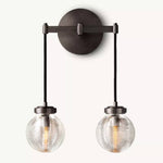 Pearl Carved Inciso Double Wall Sconce