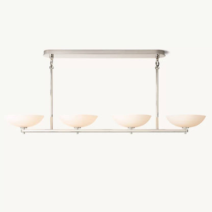 Vernet Porcelain Shade Linear Chandelier 60"
