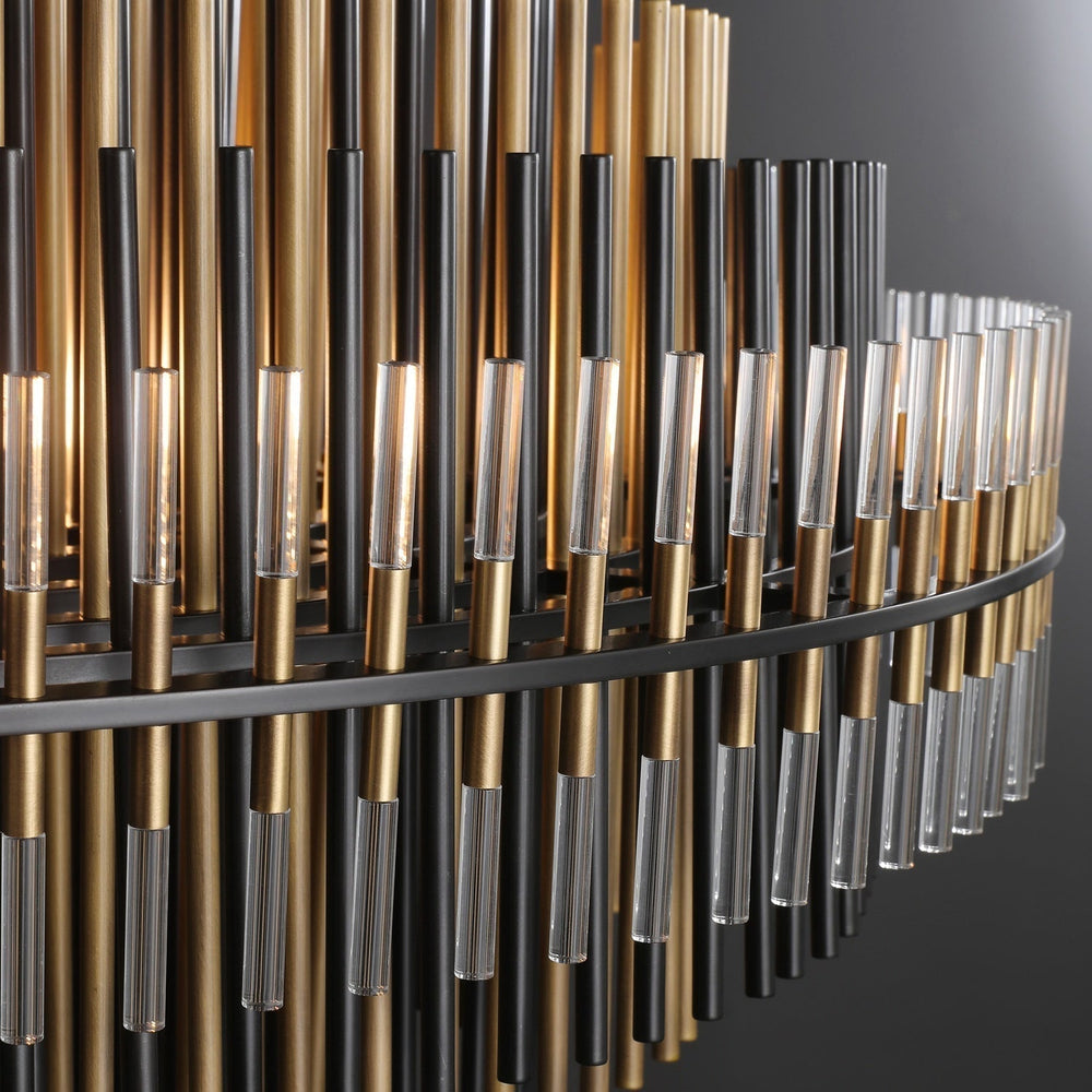 Emile Gradient Spire Round Chandelier 32"