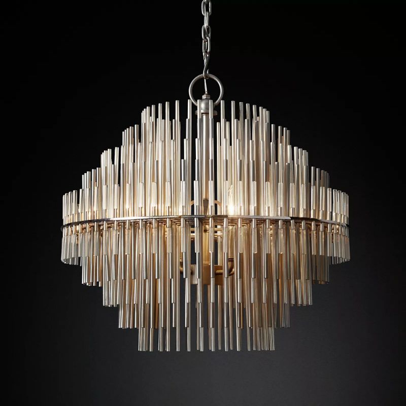 Emile Gradient Spire Round Chandelier 24"