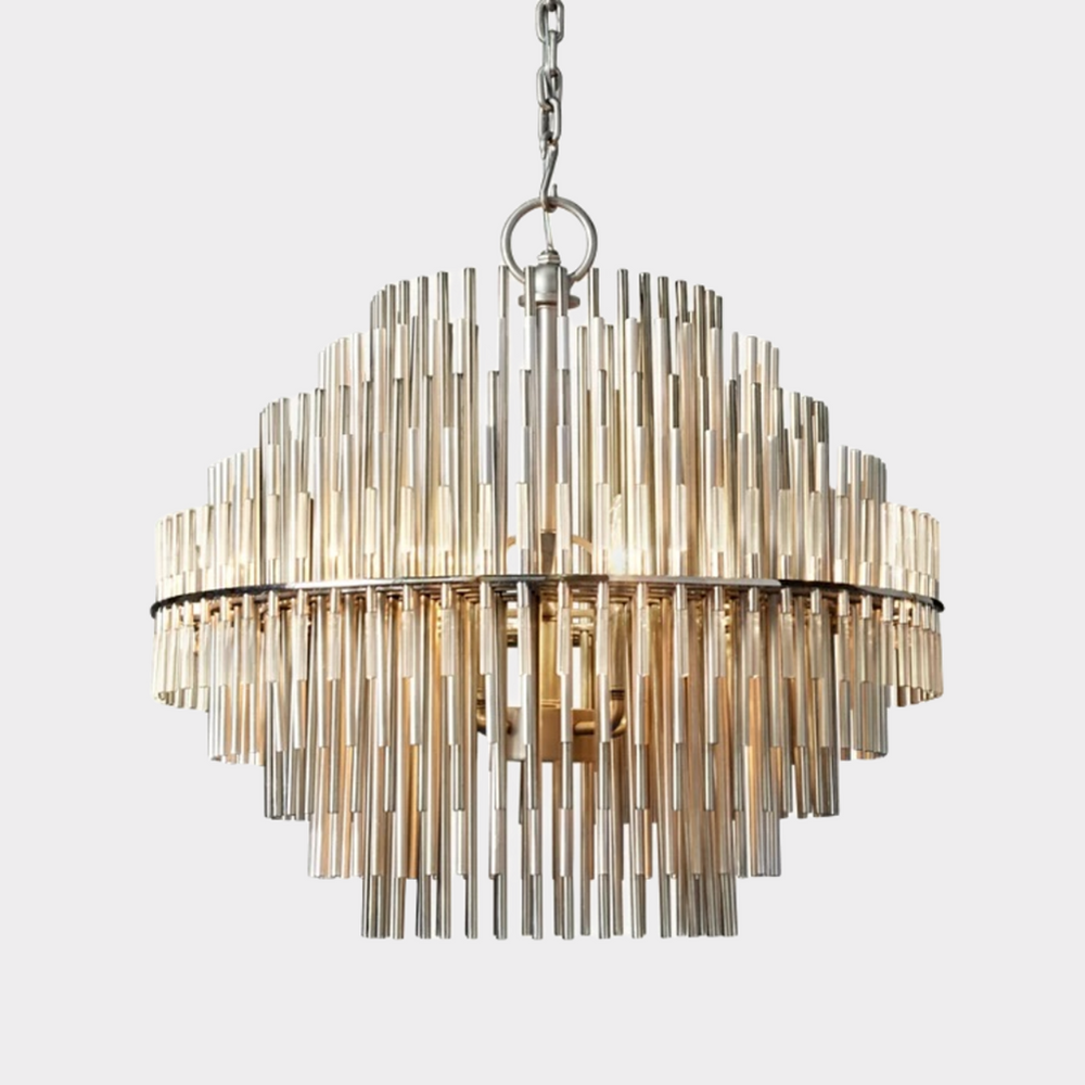 Emile Gradient Spire Round Chandelier 24"