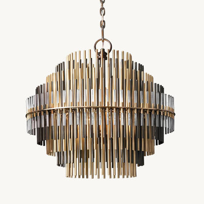 Emile Gradient Spire Round Chandelier 24"