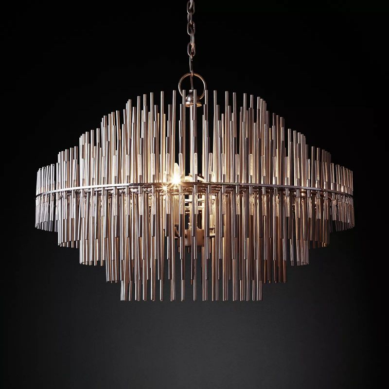 Emile Gradient Spire Round Chandelier 42"