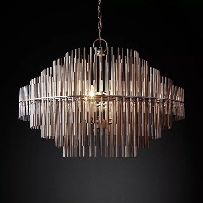Emile Gradient Spire Round Chandelier 42"