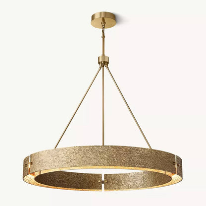 Vouvray Etched Metal Round Chandelier 48"