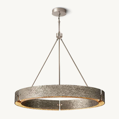 Vouvray Etched Metal Round Chandelier 48"