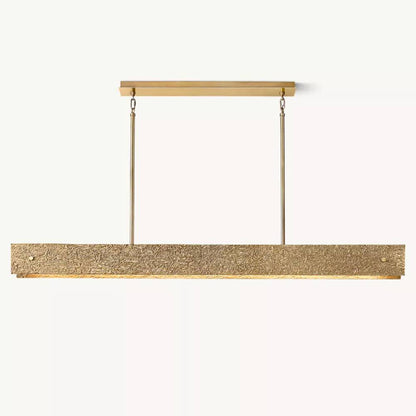 Vouvray Etched Metal Linear Chandelier 72"