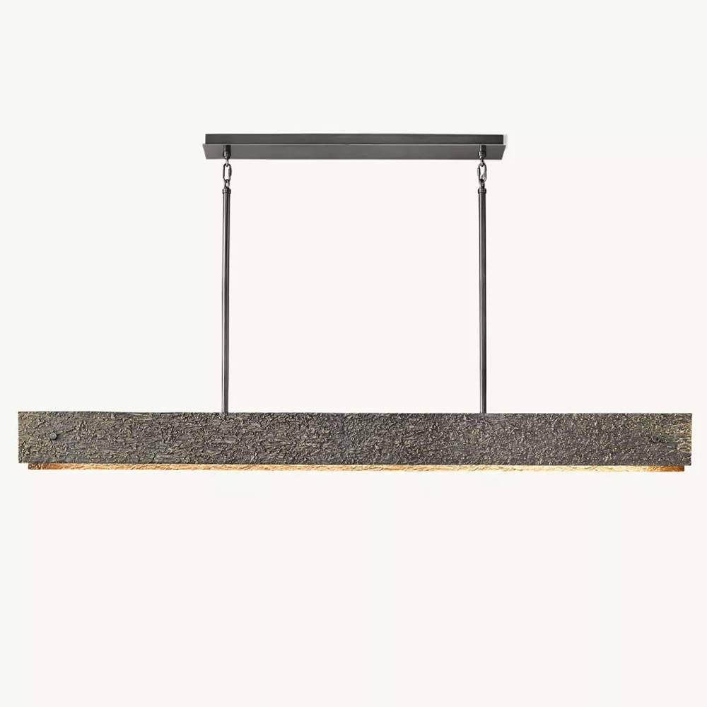 Vouvray Etched Metal Linear Chandelier 72"