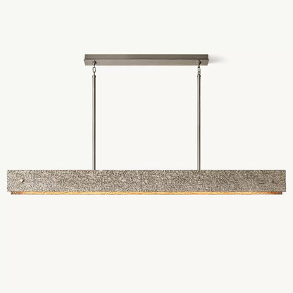 Vouvray Etched Metal Linear Chandelier 72"