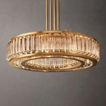 Maurier Angular Layers Round Chandelier 48"