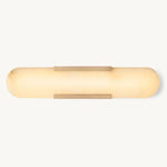 Halver Alabaster Panel Grand Wall Sconce