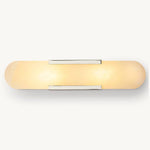 Halver Alabaster Panel Grand Wall Sconce