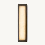 Halver Alabaster Panel Linear Wall Sconce