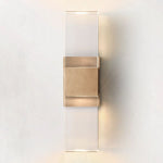 Serra Plane Crystal Linear Wall Sconce