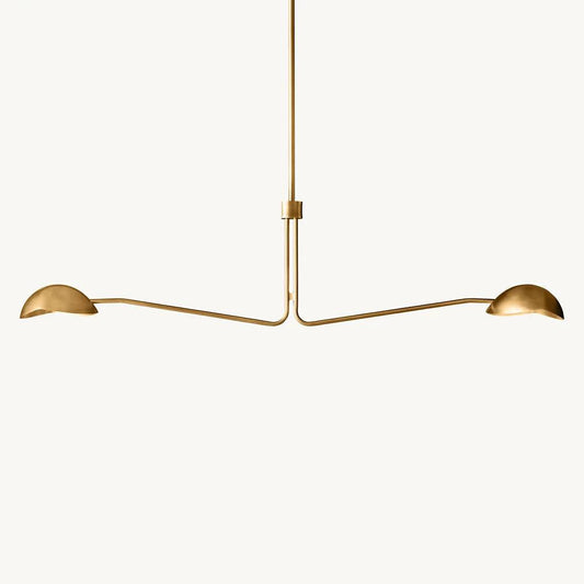 Convessi Sculpted Flow Linear Chandelier 54"