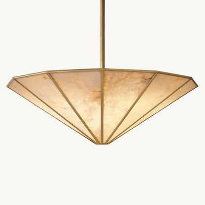 Lucette Alabaster Vein Round Chandelier 48"