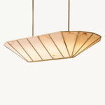 Lucette Alabaster Vein Linear Chandelier 52"