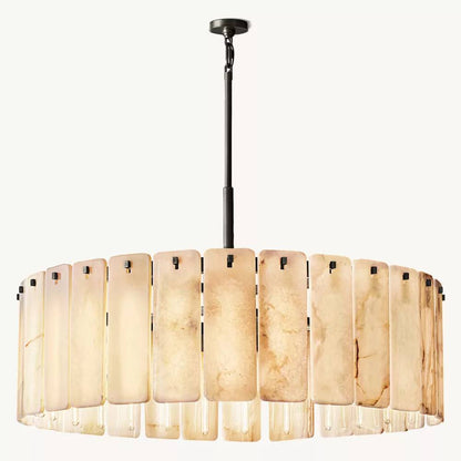 Calamette Striated Onyx Round Chandelier 48"
