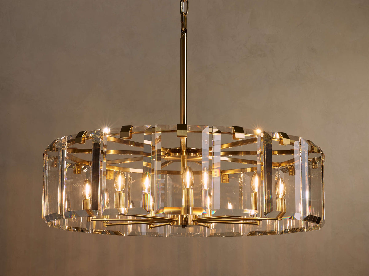 Amaya Delicate Crystal Round Chandelier