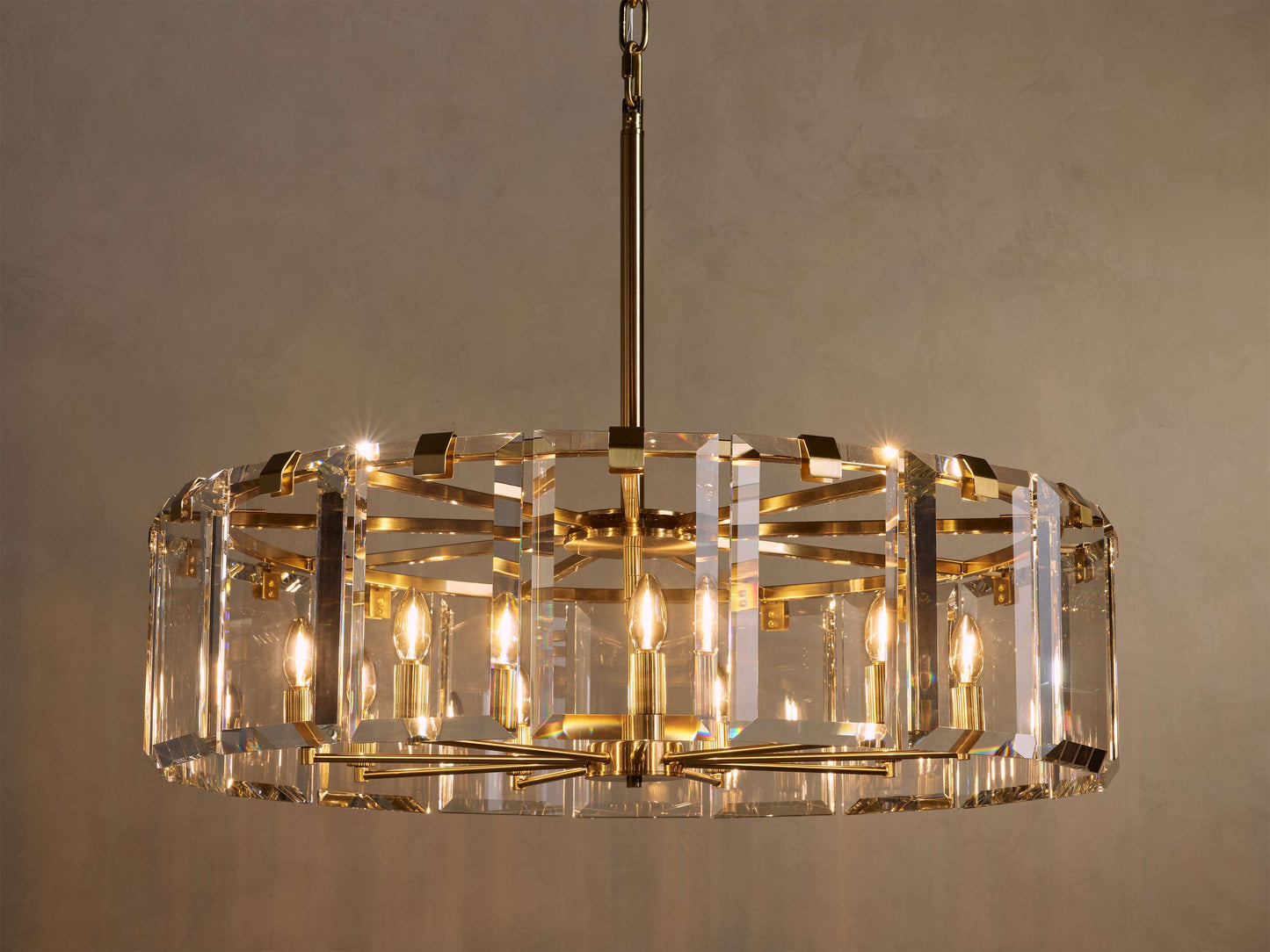 Amaya Delicate Crystal Round Chandelier