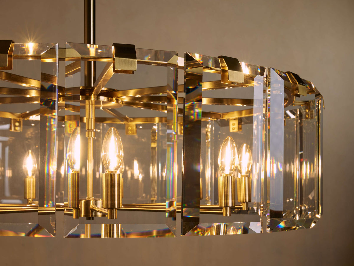 Amaya Delicate Crystal Round Chandelier