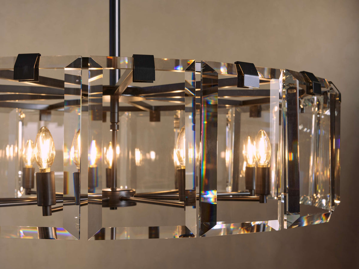Amaya Delicate Crystal Round Chandelier
