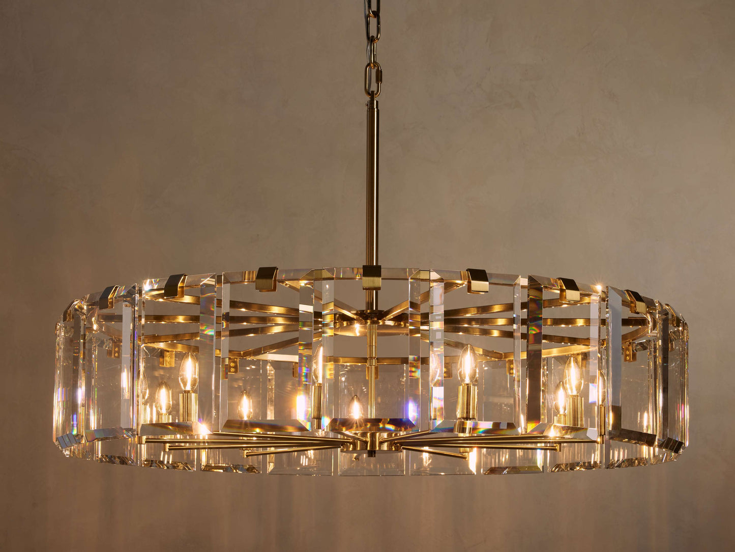 Amaya Delicate Crystal Round Chandelier