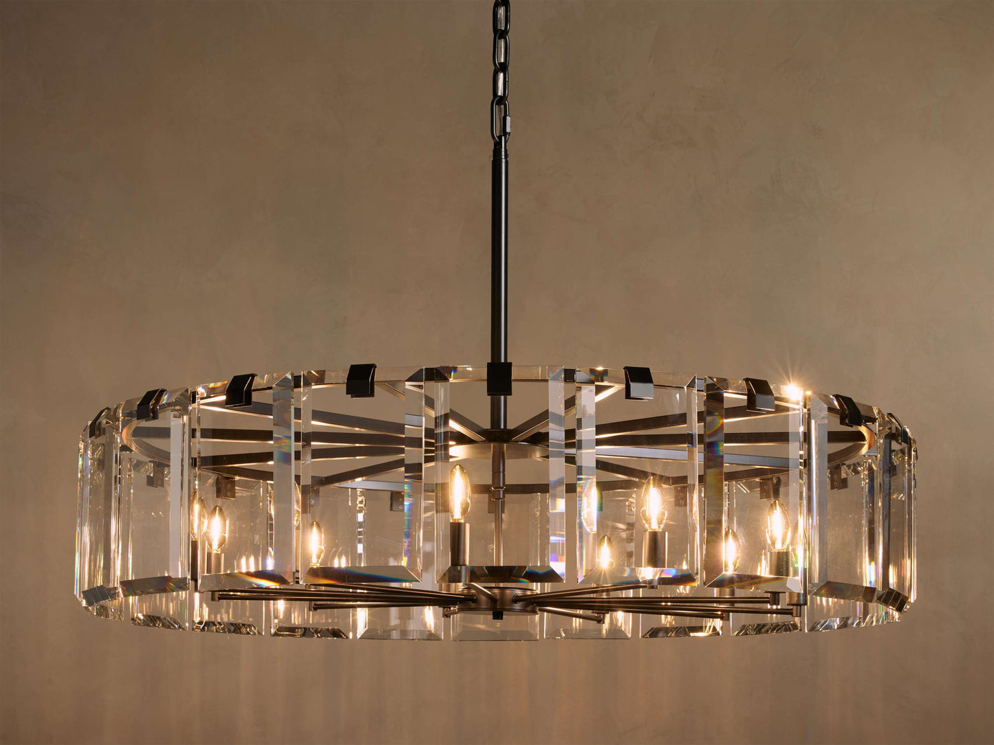 Amaya Delicate Crystal Round Chandelier