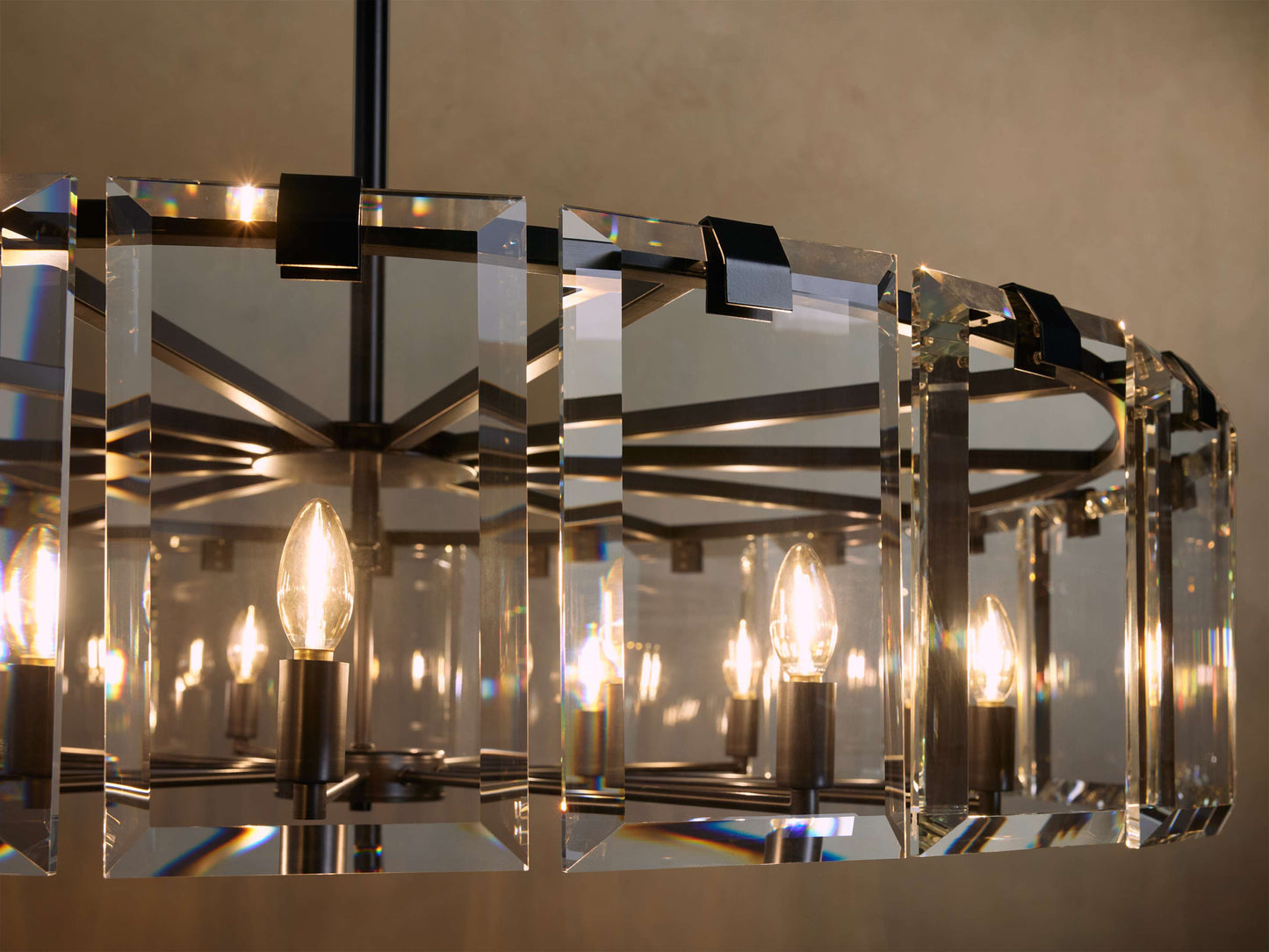 Amaya Delicate Crystal Round Chandelier