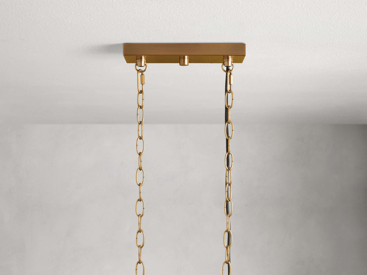 Andreas Modern Glass Linear Chandelier