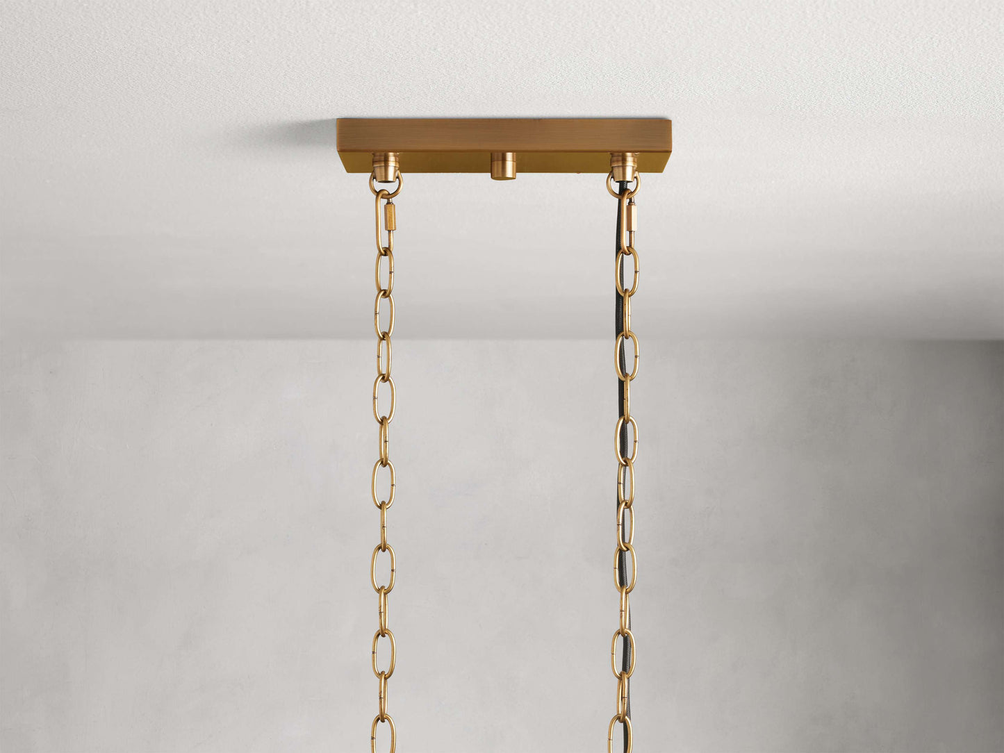 Andreas Modern Glass Linear Chandelier