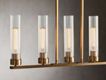 Andreas Modern Glass Linear Chandelier