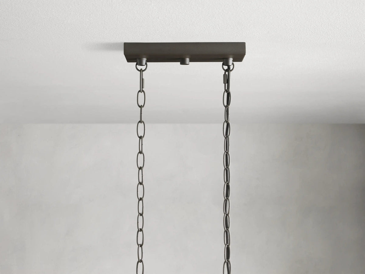 Andreas Modern Glass Linear Chandelier