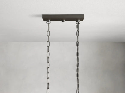 Andreas Modern Glass Linear Chandelier