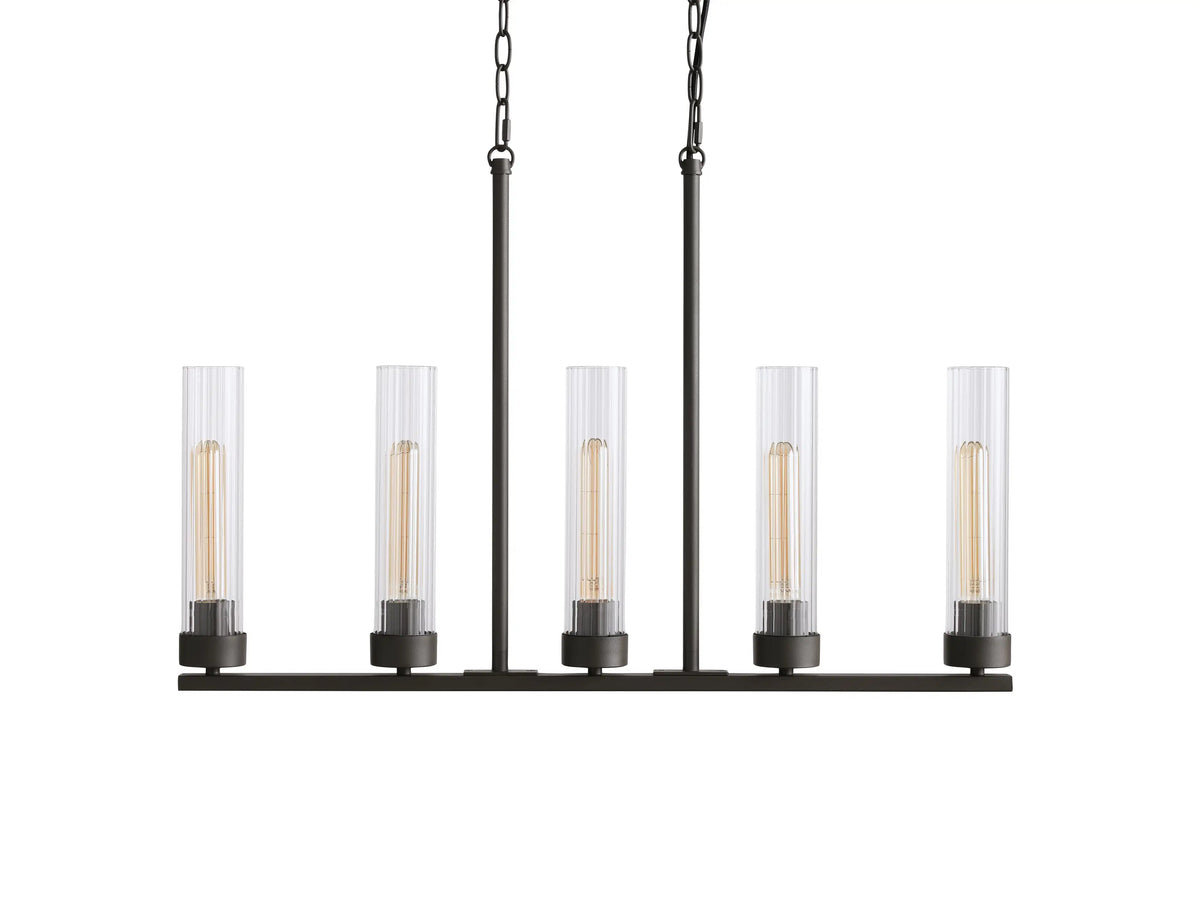 Andreas Modern Glass Linear Chandelier