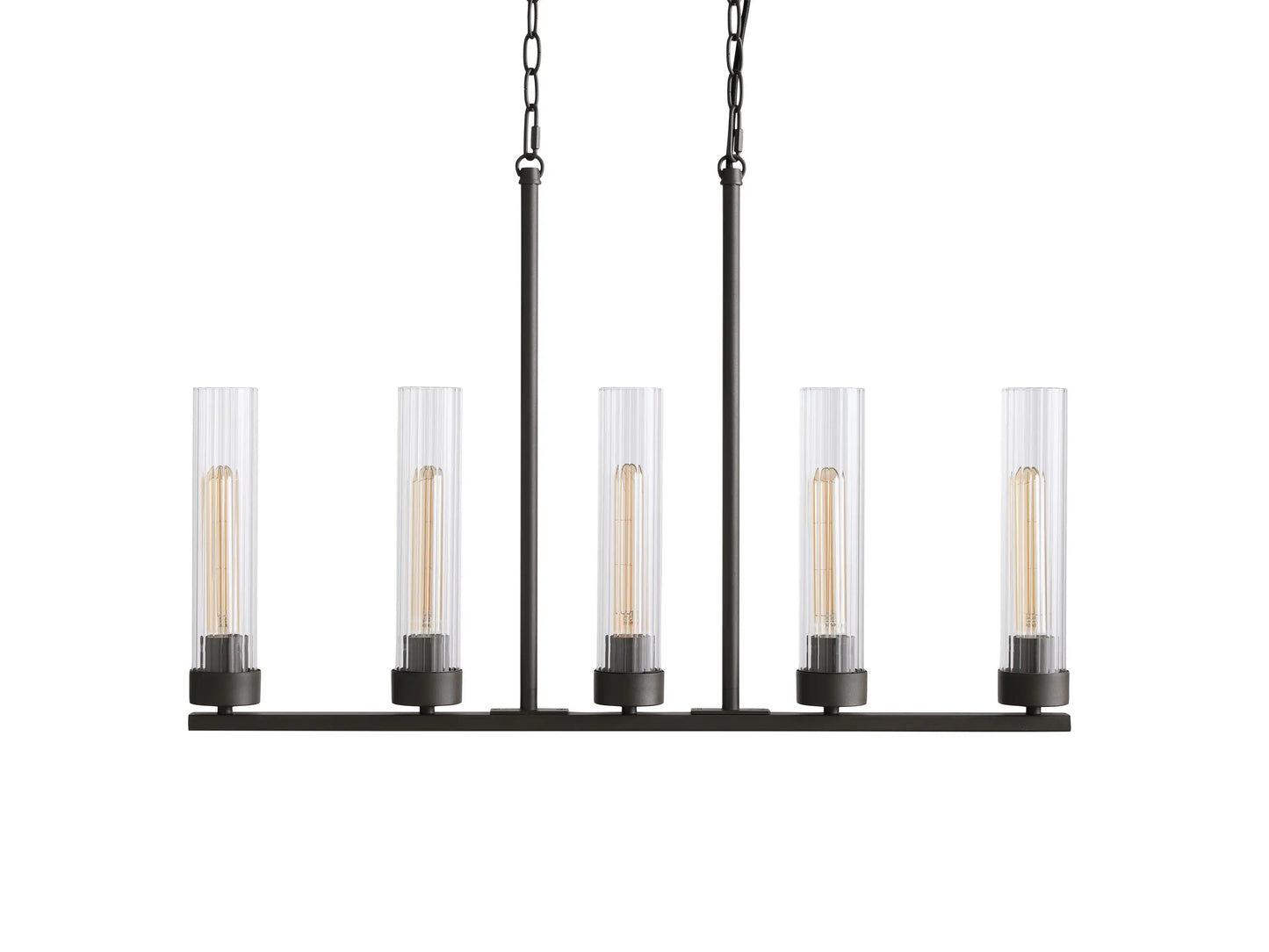 Andreas Modern Glass Linear Chandelier